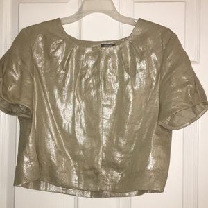 Kenneth Cole Reaction Metallic Cropped Jacket. 10